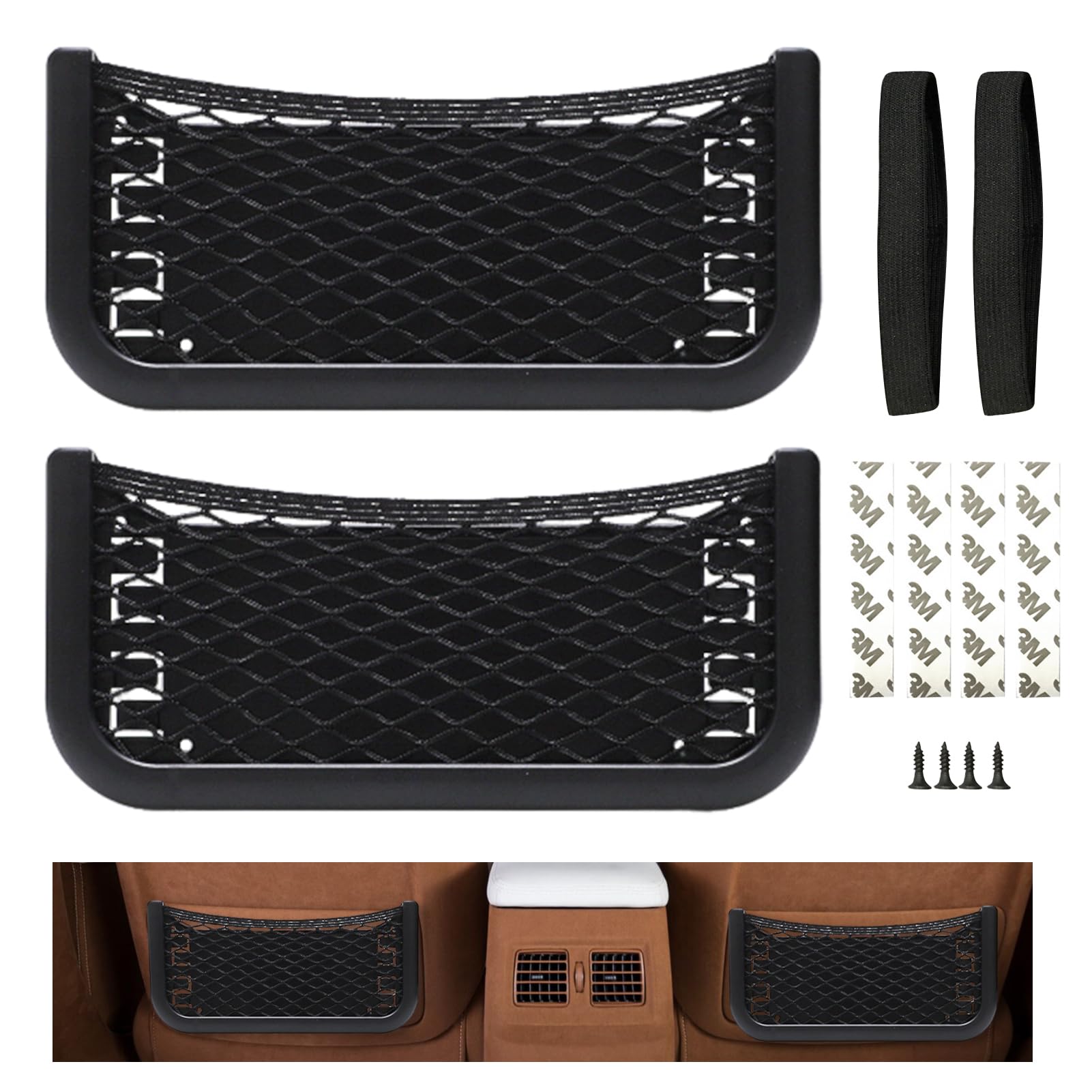 Auto Aufbewahrungsnetz, 2 Stück 26 x 12cm Selbstklebendes Gepäcknetz für Sonnenbrille, Führerschein, Telefon, geeignet für Auto, Wohnmobil, Boot Auto Aufbewahrungsnetz, 2 Stück 26 x 12cm Selbstklebendes Gepäcknetz für Sonnenbrille, Führerschein, Telefon, geeignet für Auto, Wohnmobil, Boot von Orchideeknc