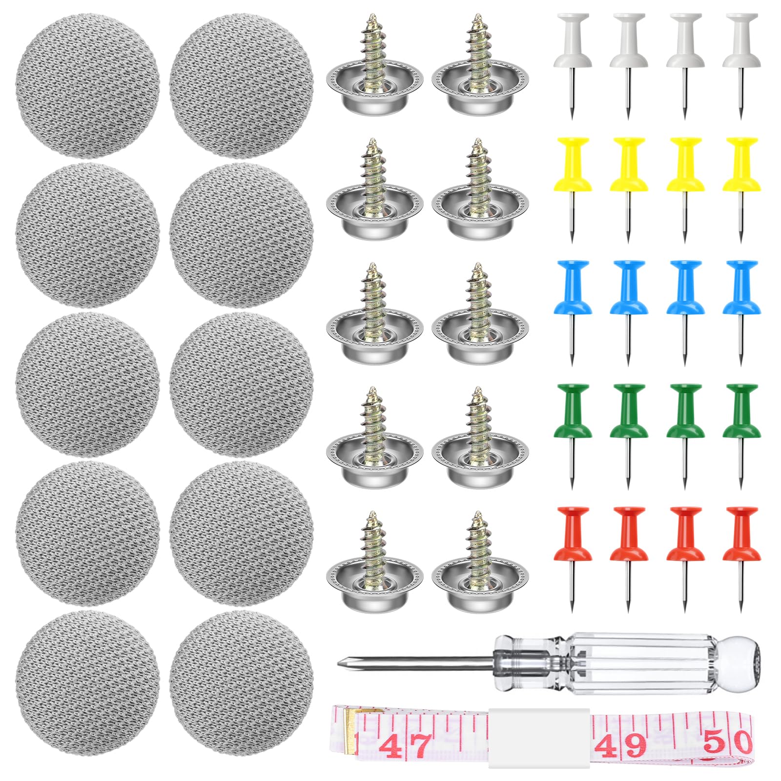 Dachhimmel Reparatur Set, Ordriv 65 Stk. KFZ Reparatur Nieten, Auto Dachhimmel Reparatur Knopf, Auto Himmel Reparieren, Auto Dach Nieten mit Stecknadeln Schraubendreher Maßband für Alle Autos Dachhimmel Reparatur Set, Ordriv 65 Stk. KFZ Reparatur Nieten, Auto Dachhimmel Reparatur Knopf, Auto Himmel Reparieren, Auto Dach Nieten mit Stecknadeln Schraubendreher Maßband für Alle Autos von Ordriv