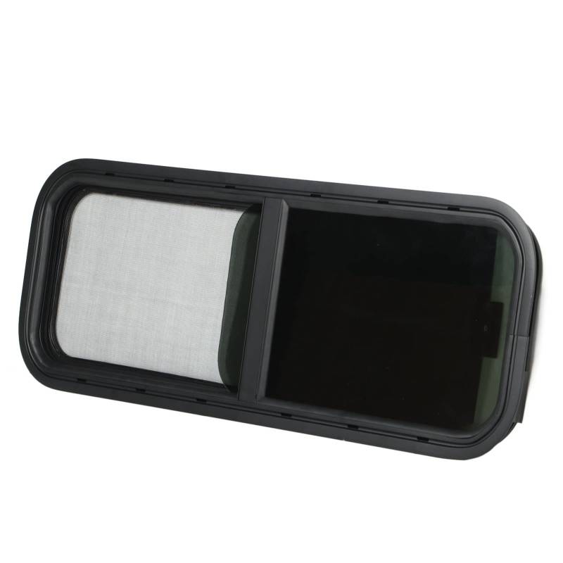 RV Fenster 900x300mm Horizontal-Vertikal-Schiebefenster für Wohnwagen, Gehärtetes Glas Sonnenschutz Windschutzscheibe Teardrop Style für Camper von Oreb