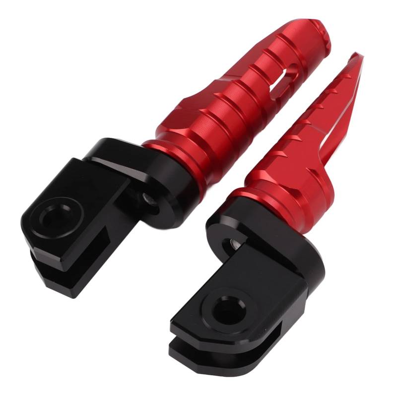 2 Stück Motorrad Fußrasten Vorne, Motorrad Fußrasten Vorne, Fußrastenpedal, CNC Fußrasten Vorne, Ersatz Fußrasten für Aprilia RS660 RSV4 Tuono 660 V4 1100(rot) von Oreilet