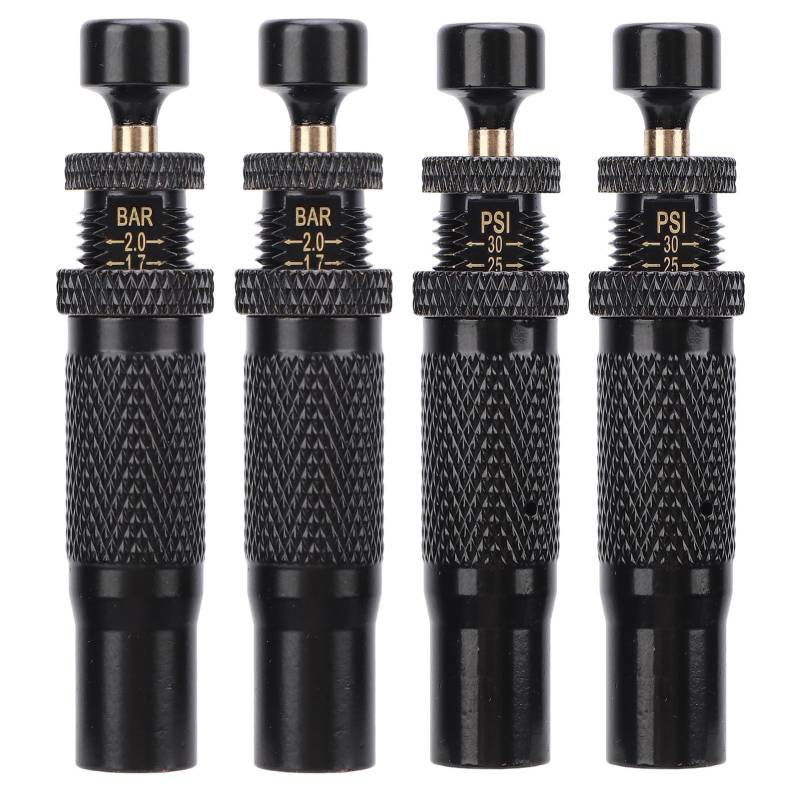 4-teiliges Reifenentleerungsventil-Kit, Schnellentleerungswerkzeug für Reifenventile, Einstellbarer Automatischer Stopp von 10 Bis 30 PSI, für Geländefahrzeuge mit 4x4-Antrieb von Oreilet