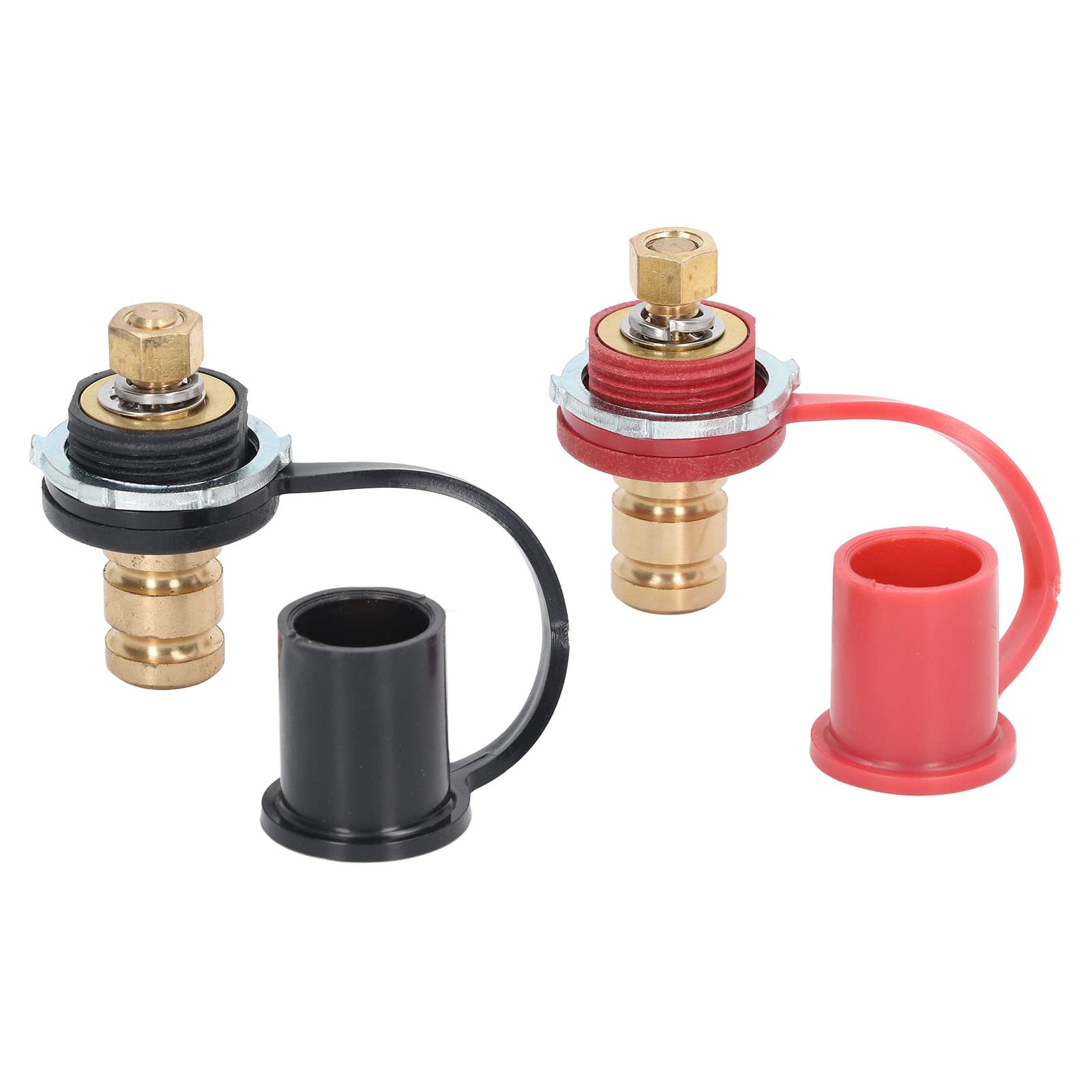 Batterieladegerät Pfosten, Remote -Batterieklemmen Batteriesprung, 20 Mm Studdeladkappe Ladepfahl Jumper Klemme Schwarz Rot für Auto -Wohnmobil Truck von Oreilet