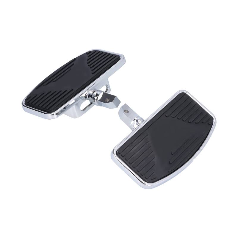 Oreilet Motorrad Hinten Trittbrett, 2 Stück Einstellbare Sozius Trittbrett Fußpedal, Breite Fußrasten Fußrasten Pedale, Fit für Honda VTX1300 VTX1800, Suzuki VL400 VL800 C50, Schwermetallstahl + Gummi von Oreilet