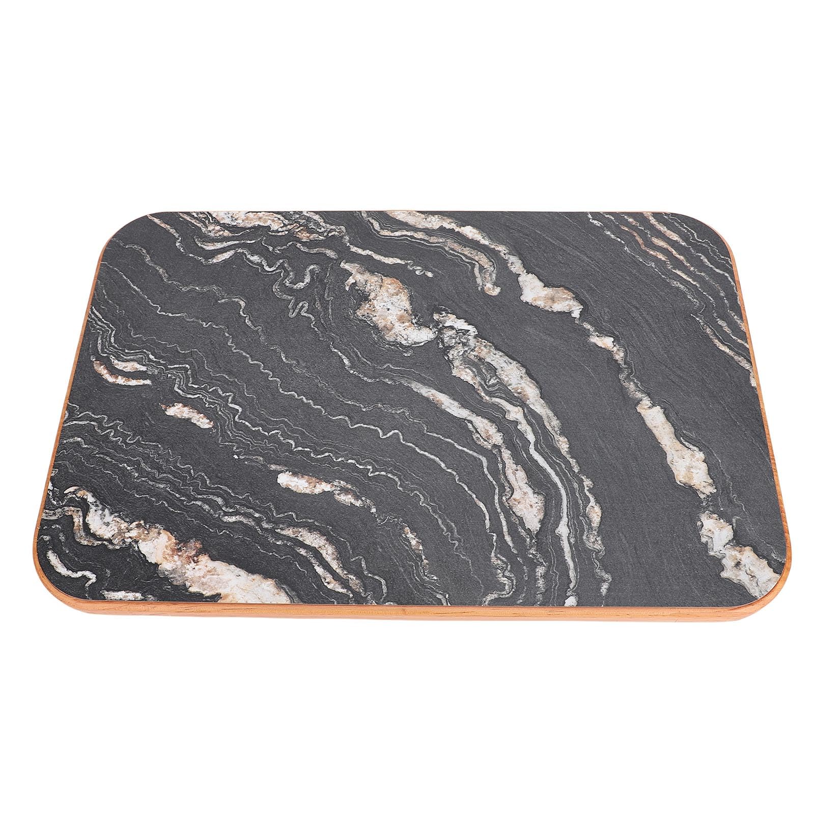 Oreilet Bootstischplatte, 590 X 390 Mm X 20 Mm, Ersatz-RV-Tischplatte für Campingfahrzeuge, Anhänger, Marine, Yacht, Wohnmobil, Deck-ESS-Arbeitsplatte (Black) von Oreilet