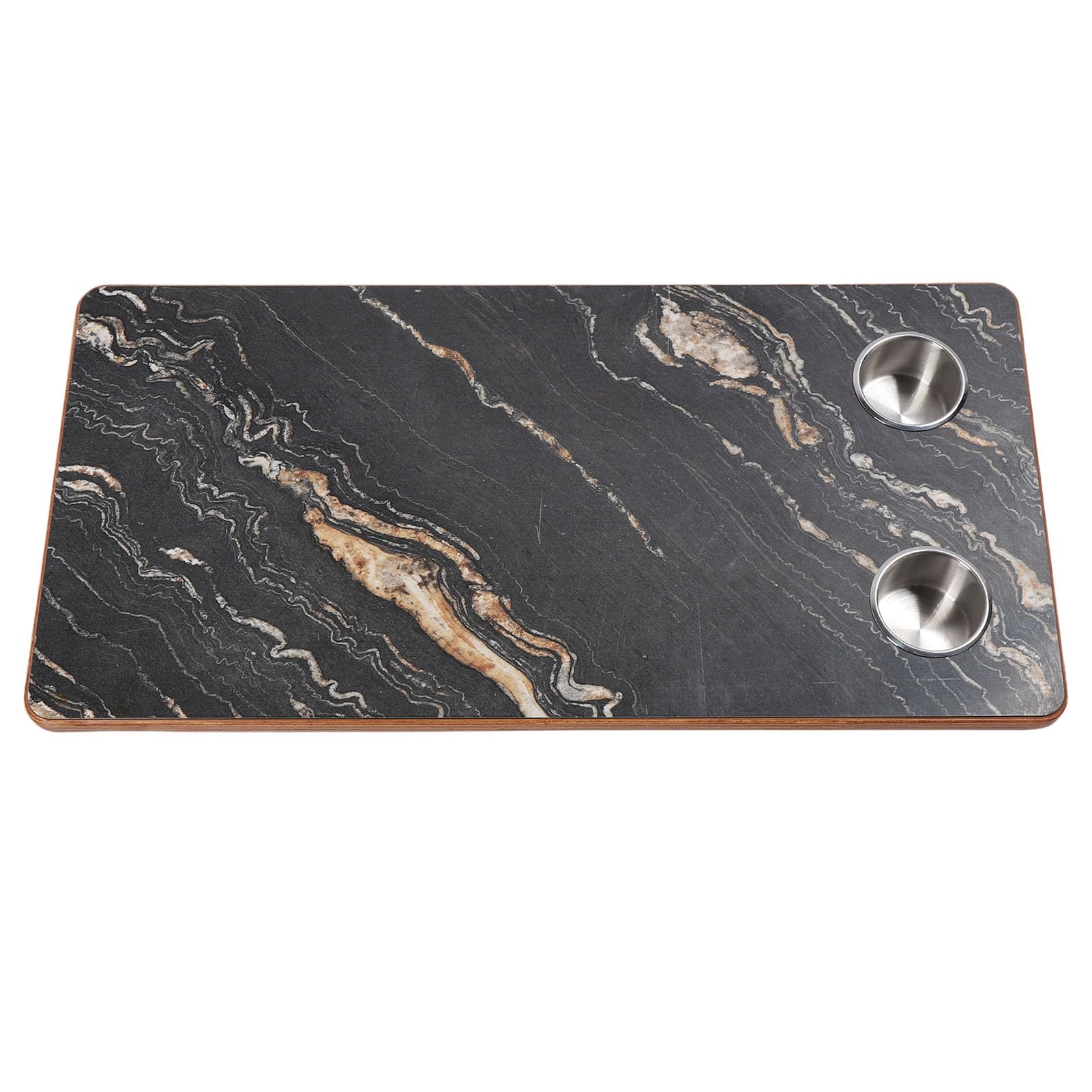 Oreilet Ersatz-Tischplatte für Wohnmobile, 800 X 400 Mm X 18 Mm, Tischplatte Massivholz für Boote mit 2 Getränkehaltern für Bootsanhänger, Yacht, Wohnmobil, Deck, Esszimmer, Arbeit Oreilet Ersatz-Tischplatte für Wohnmobile, 800 X 400 Mm X 18 Mm, Tischplatte Massivholz für Boote mit 2 Getränkehaltern für Bootsanhänger, Yacht, Wohnmobil, Deck, Esszimmer, Arbeit von Oreilet