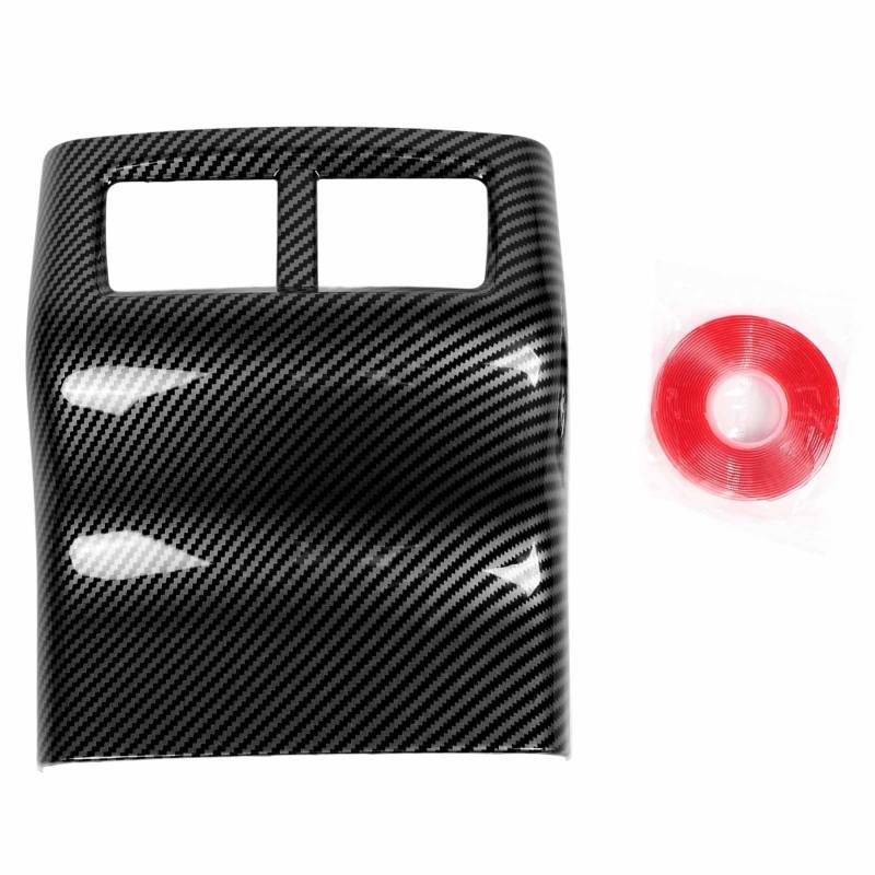 Oreilet Heckklimaanlagenleitungsabdeckungsverkleidung, Dekorative Anti Scratch ABS Plastik Mittelkonsole Wechselstrom Entlastungsabdeckung mit Poliertem Finish (Schwarze Kohlefaserfarbe) von Oreilet