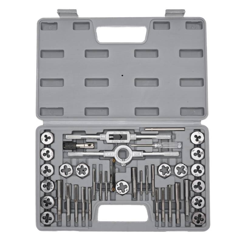 Oreilet Tap and Die -Set, 41pcs Metrik Genauige Thread -Thread -Threading -Tools für Fachleute und Enthusiasten für Metallbearbeitungsprojekte Umfasst UNC Grob, UNF Fine und NPT Threads von Oreilet