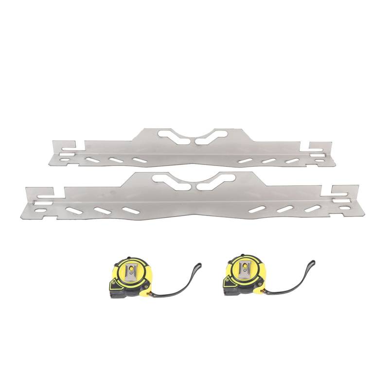 Oreilet Zehenausrichtungswerkzeugplatten, Edelstahl -Hochleistungs -Wheel -Ausrichtungs -Werkzeugplatte für Autos, Limousinen, SUVs, mit Hängenden Löchern, Präzise Lesungen von Oreilet