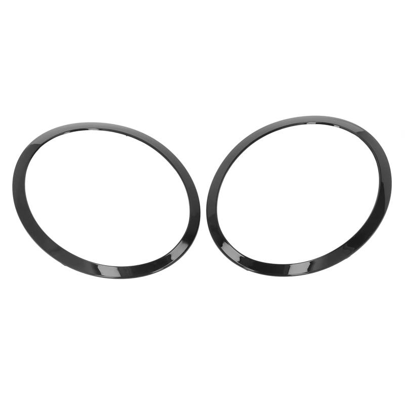 Ein Paar Scheinwerfer Zierring, Scheinwerfer Zierring für Fahrer Beifahrerseite, Ersatz für Cooper Clubman R55 2008-2015, Scheinwerfer Zierring für R55 R56 R57 R58 R59 von Oreq