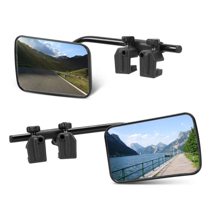 Orifesio 2 Stück Wohnwagenspiegel Universal, Verstellbarer Wohnwagen Spiegel Auto, Außenspiegel Wohnwagen, Caravanspiegel, Spiegel für Wohnwagen Universal, Spiegelverlängerung Wohnwagen von Orifesio
