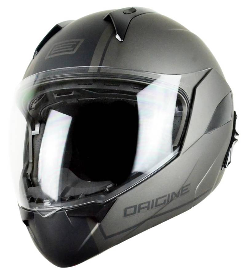 Origine helmets Riviera Dandy aufklappbare Helme, Schwarz/Grau, Größe XS von ORIGINE