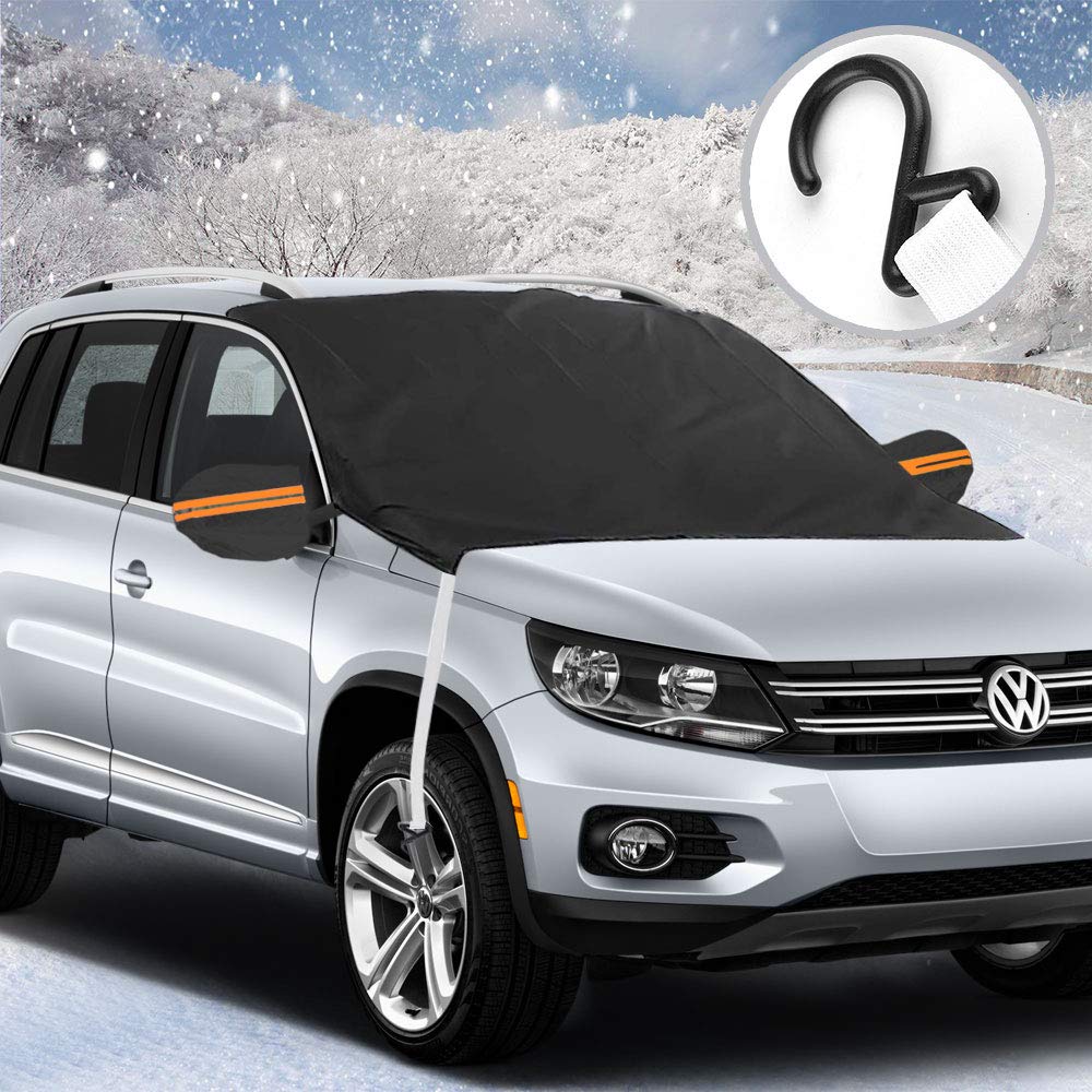 Orlegol Frontscheibenabdeckung, Windschutzscheibe Abdeckung Auto Scheibenabdeckung Winterschutz, Faltbare Abnehmbare Auto Abdeckung Winterabdeckung, Eisschutzfolie Frostabdeckung für Winter, 215*125cm Orlegol Frontscheibenabdeckung, Windschutzscheibe Abdeckung Auto Scheibenabdeckung Winterschutz, Faltbare Abnehmbare Auto Abdeckung Winterabdeckung, Eisschutzfolie Frostabdeckung für Winter, 215*125cm von Orlegol