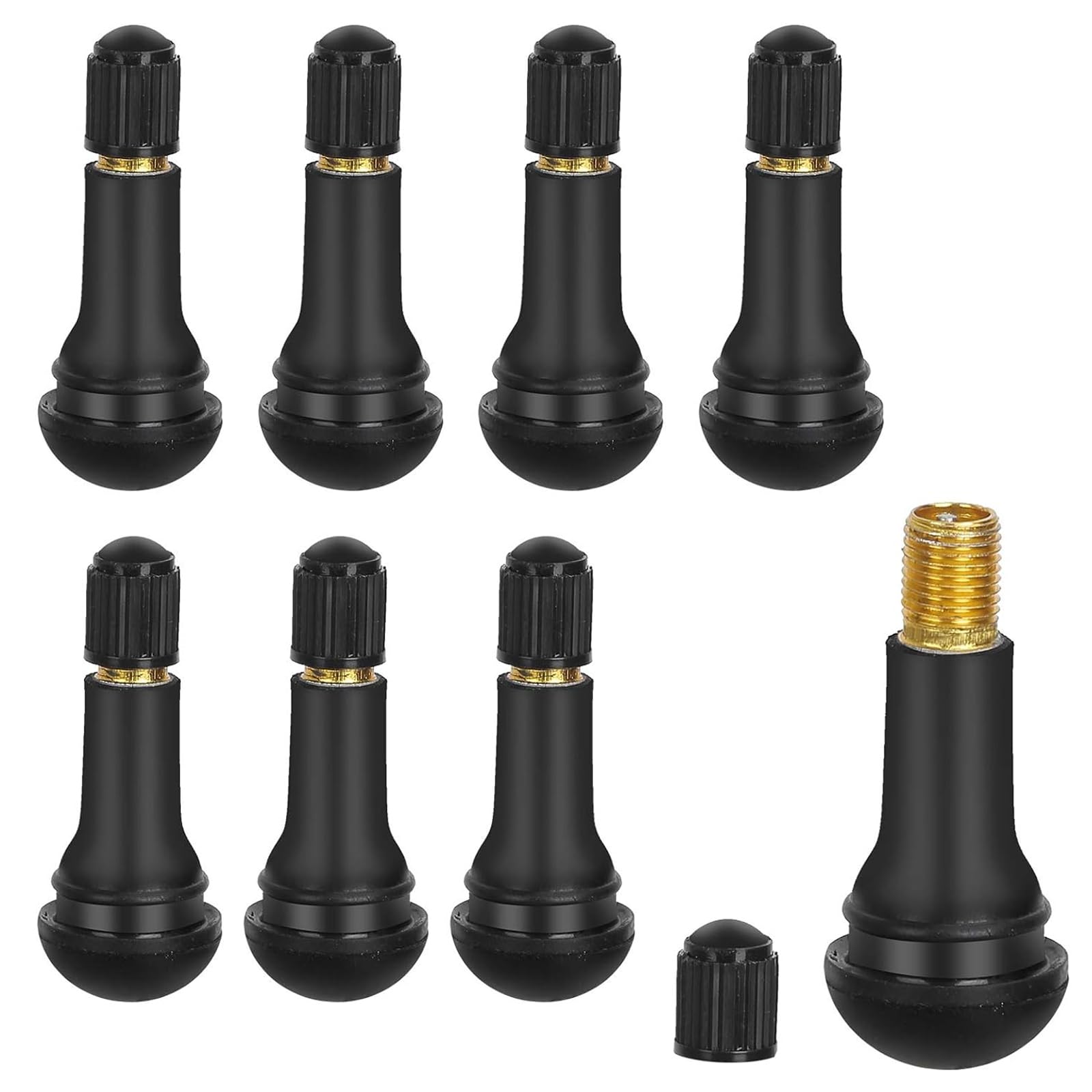 8 Stück TR413 Gummi Ventile, Autoreifen Ventil, Schwarz Gummiventil, Snap-in Gummiventile, Reifenventil, Schwarz Gummiventile für Auto,Motorräder,Fahrräder 8 Stück TR413 Gummi Ventile, Autoreifen Ventil, Schwarz Gummiventil, Snap-in Gummiventile, Reifenventil, Schwarz Gummiventile für Auto,Motorräder,Fahrräder von Ormromra