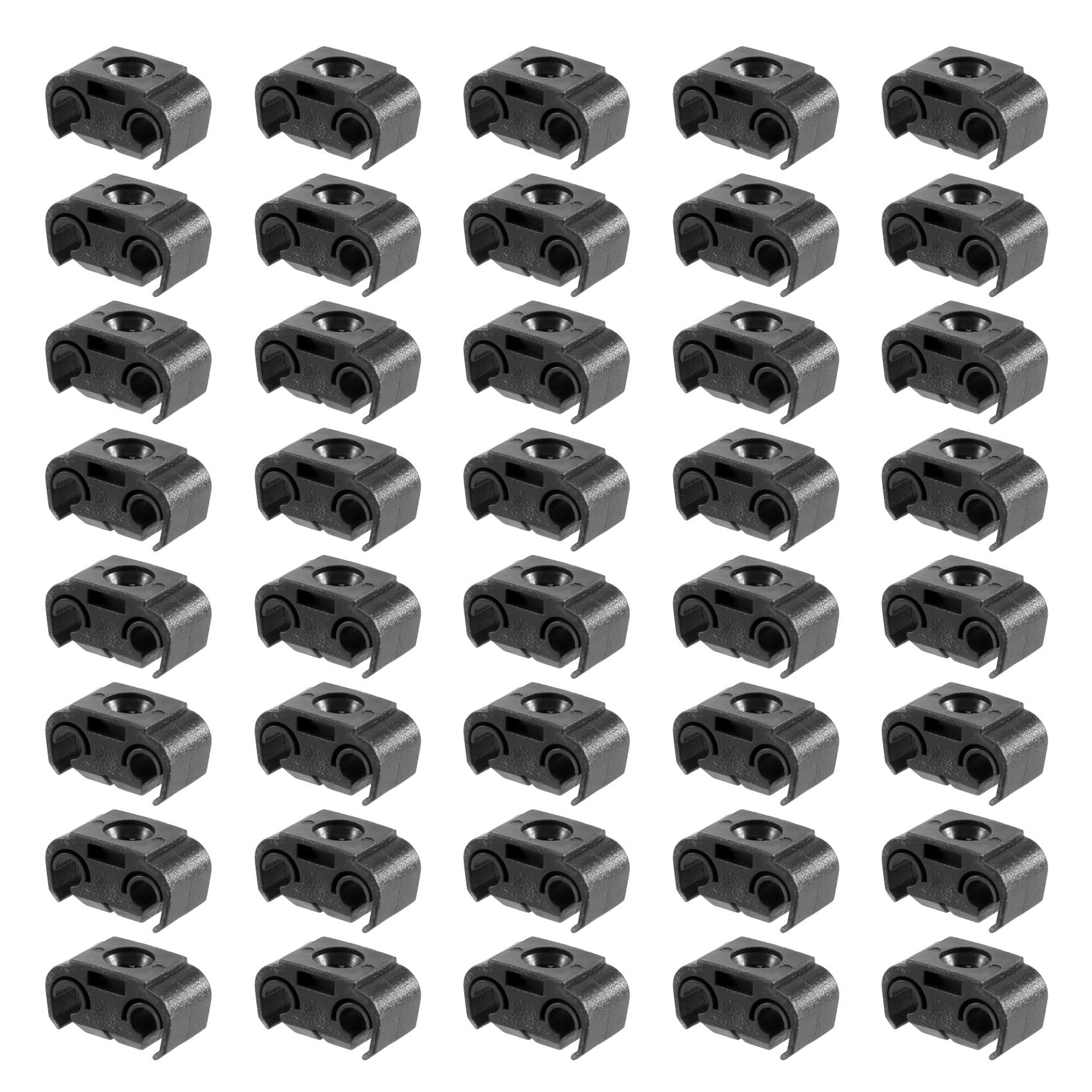 Orolotay 40 STÜCKE 2 Bremse Leitungs Halter Clip Halter Halterung 811611797 Doppel Rohr Basis Bremse Kabel Clip 4,75 Mm Schwarz von Orolotay