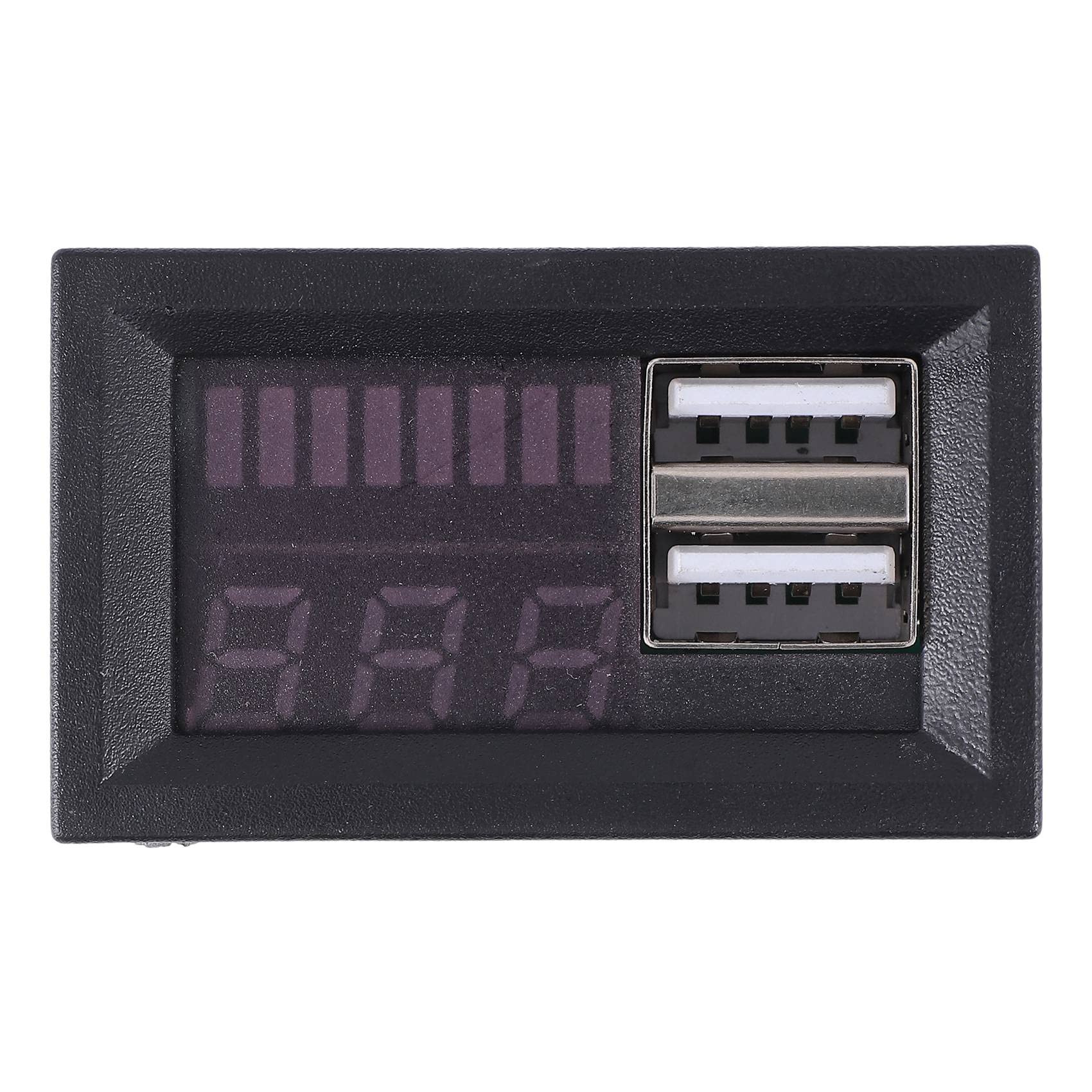 Orolotay Rote Led Digital Anzeige Voltmeter Mini Spannungs Messer Volt Tester Panel für DC 12 V Autos MotorräDer Fahrzeuge USB 5V2A Ausgang 12,6 V Batterie Orolotay Rote Led Digital Anzeige Voltmeter Mini Spannungs Messer Volt Tester Panel für DC 12 V Autos MotorräDer Fahrzeuge USB 5V2A Ausgang 12,6 V Batterie von Orolotay