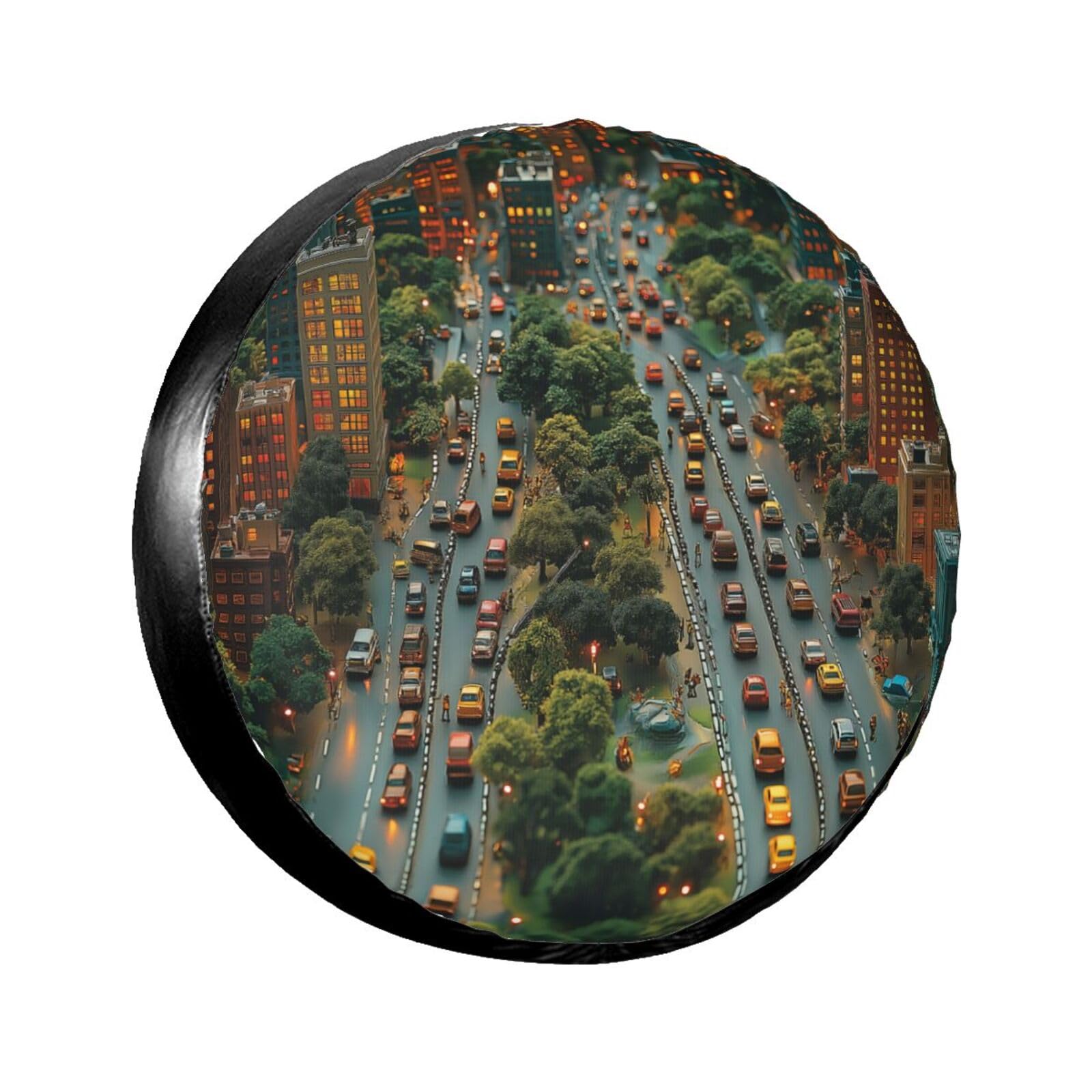 Ersatzreifenabdeckung, Radschutz, Autobahn, Automobilgebäude, wasserdicht, staubdicht, universelle Passform für Jeep, Anhänger, Wohnmobil, SUV, Wohnmobil, Fahrzeug, 38,1 cm (15 Zoll) von Ortydoxa