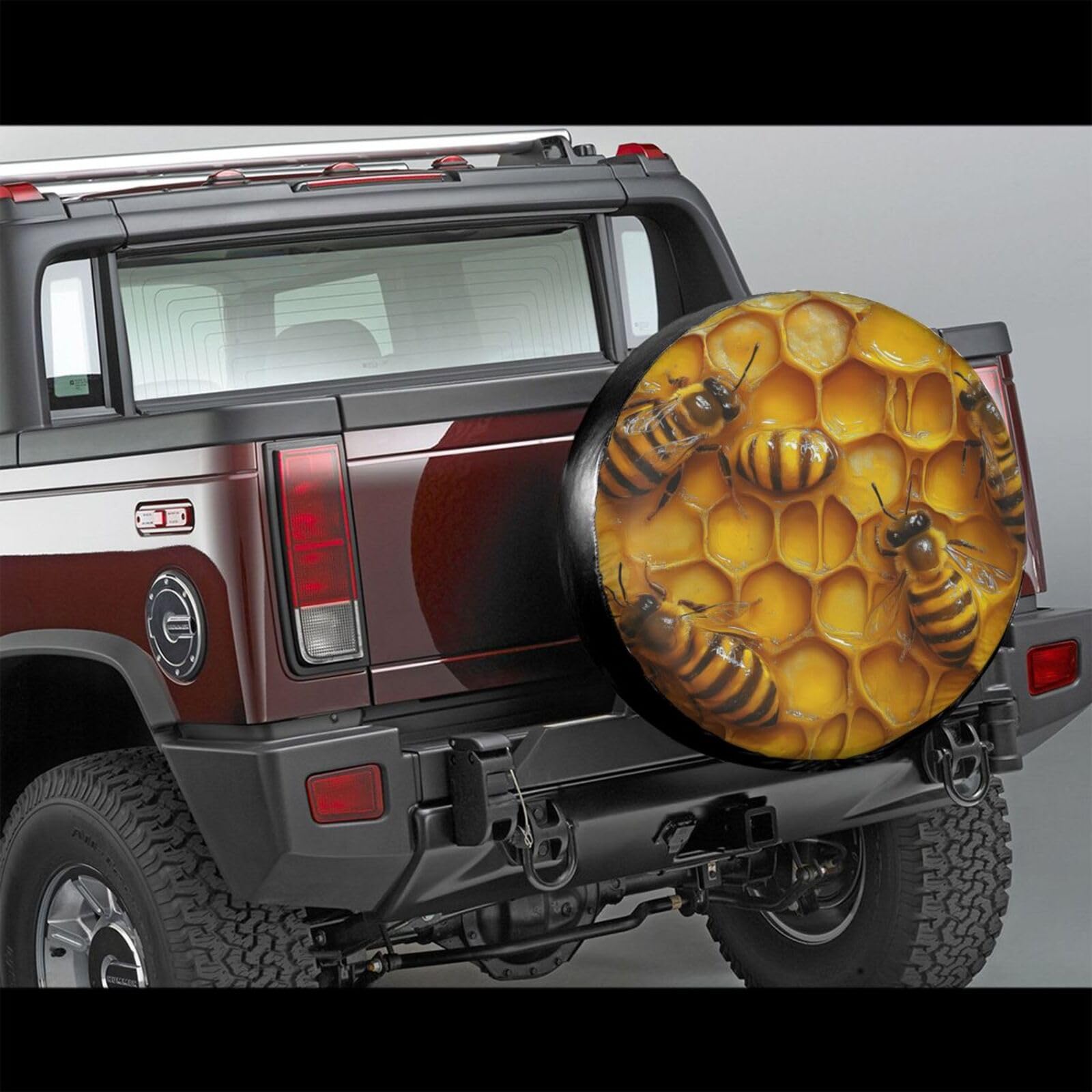 Ersatzreifenabdeckung, Radschutz, Bienen sammeln Nektar, wasserdicht, staubdicht, universelle Passform für Jeep, Anhänger, Wohnmobil, SUV, Wohnmobil, Fahrzeug, 40,6 cm Ersatzreifenabdeckung, Radschutz, Bienen sammeln Nektar, wasserdicht, staubdicht, universelle Passform für Jeep, Anhänger, Wohnmobil, SUV, Wohnmobil, Fahrzeug, 40,6 cm von Ortydoxa