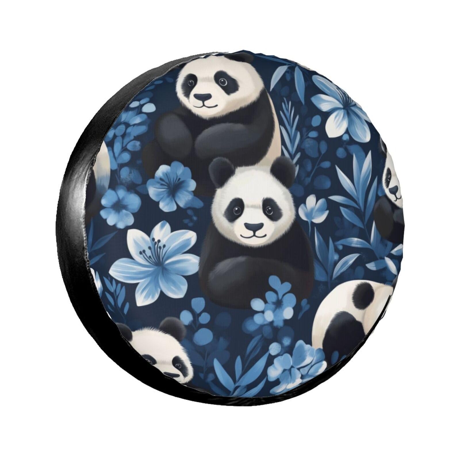 Ersatzreifenabdeckung, Radschutz, Panda, blaue Blumen, wasserdicht, staubdicht, universelle Passform für Jeep, Anhänger, Wohnmobil, SUV, Wohnmobil, Fahrzeug, 40,6 cm Ersatzreifenabdeckung, Radschutz, Panda, blaue Blumen, wasserdicht, staubdicht, universelle Passform für Jeep, Anhänger, Wohnmobil, SUV, Wohnmobil, Fahrzeug, 40,6 cm von Ortydoxa