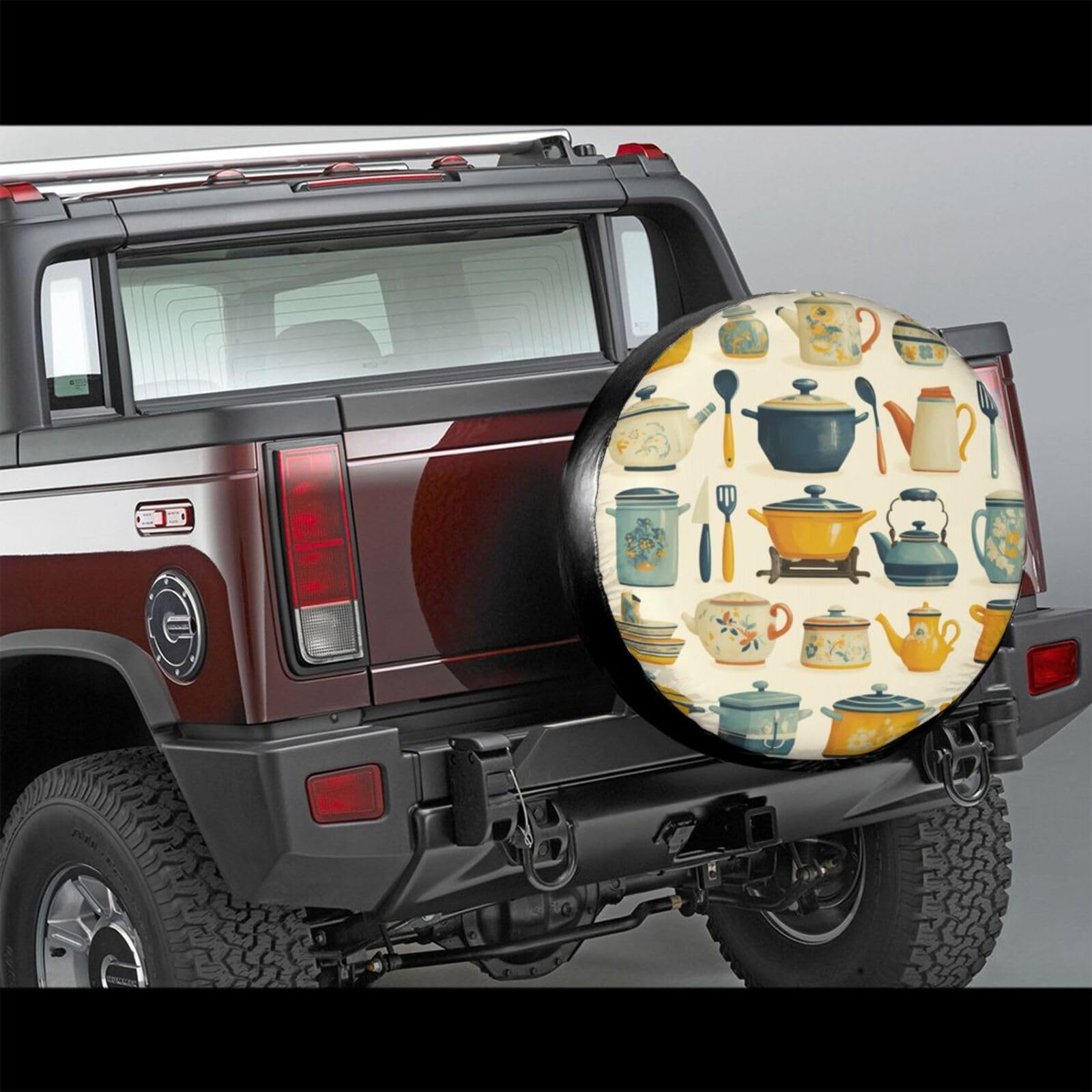 Ersatzreifenabdeckung, Radschutz, Teetasse, Pfannenwender, wasserdicht, staubdicht, universelle Passform für Jeep, Anhänger, Wohnmobil, SUV, Wohnmobil, Fahrzeug, 38,1 cm Ersatzreifenabdeckung, Radschutz, Teetasse, Pfannenwender, wasserdicht, staubdicht, universelle Passform für Jeep, Anhänger, Wohnmobil, SUV, Wohnmobil, Fahrzeug, 38,1 cm von Ortydoxa