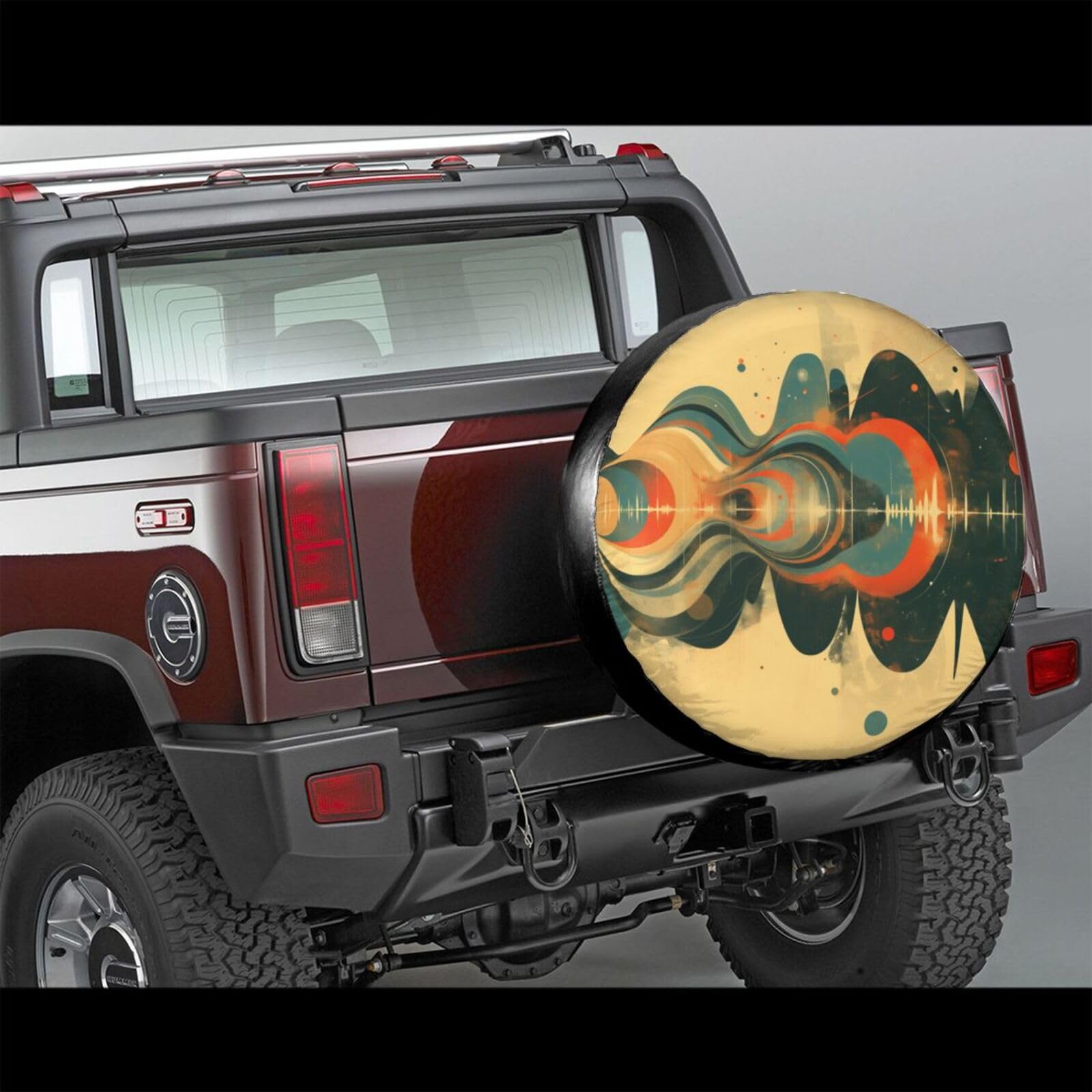 Ersatzreifenabdeckung, Radschutz, Wellenfarbe, wasserdicht, staubdicht, universelle Passform für Jeep, Anhänger, Wohnmobil, SUV, Wohnmobil, Fahrzeug, 40,6 cm Ersatzreifenabdeckung, Radschutz, Wellenfarbe, wasserdicht, staubdicht, universelle Passform für Jeep, Anhänger, Wohnmobil, SUV, Wohnmobil, Fahrzeug, 40,6 cm von Ortydoxa