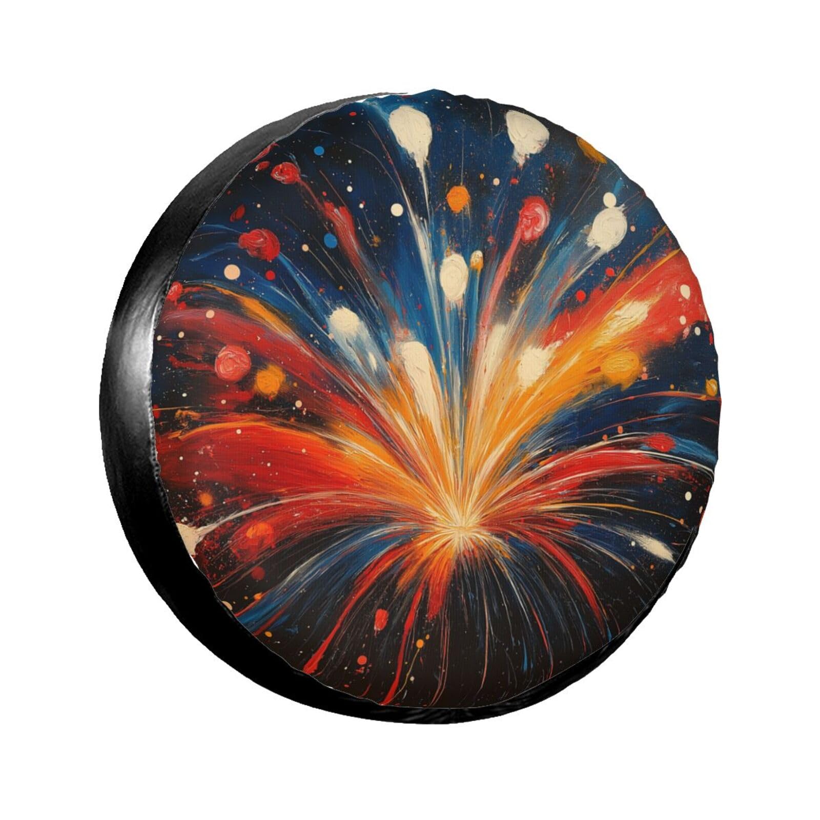 Ersatzreifenabdeckung, Radschutz, buntes Feuerwerk, wasserdicht, staubdicht, universelle Passform für Jeep, Anhänger, Wohnmobil, SUV, Wohnmobil, Fahrzeug, 40,6 cm Ersatzreifenabdeckung, Radschutz, buntes Feuerwerk, wasserdicht, staubdicht, universelle Passform für Jeep, Anhänger, Wohnmobil, SUV, Wohnmobil, Fahrzeug, 40,6 cm von Ortydoxa