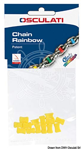 Osculati 01.500.06RO Chain Rainbow Kettenmarkierung, Rot, Größe 6 von OSCULATI