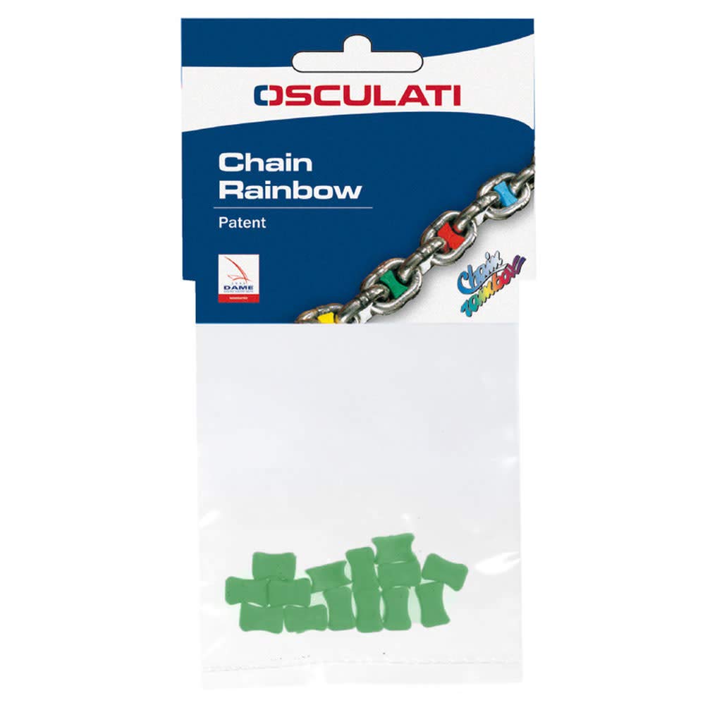 Osculati 01.500.08VE Chain Rainbow Kettenmarkierung, Grün, 8 von Osculati