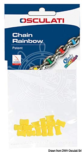Osculati 01.500.10BI Chain Rainbow Kettenmarkierung, Weiß, Größe 10 von Osculati