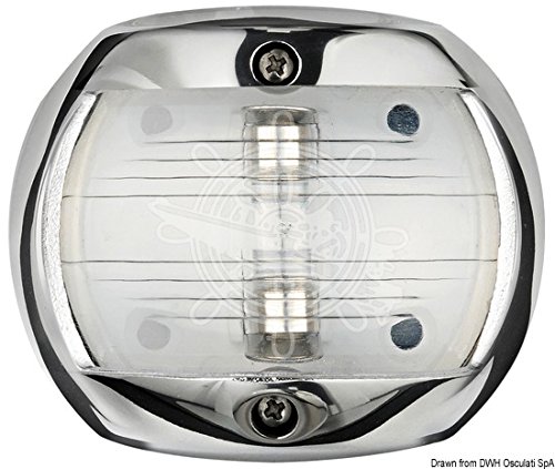Osculati Compact 12 Navigationslicht AISI316/Hecklicht weiß von OSCULATI