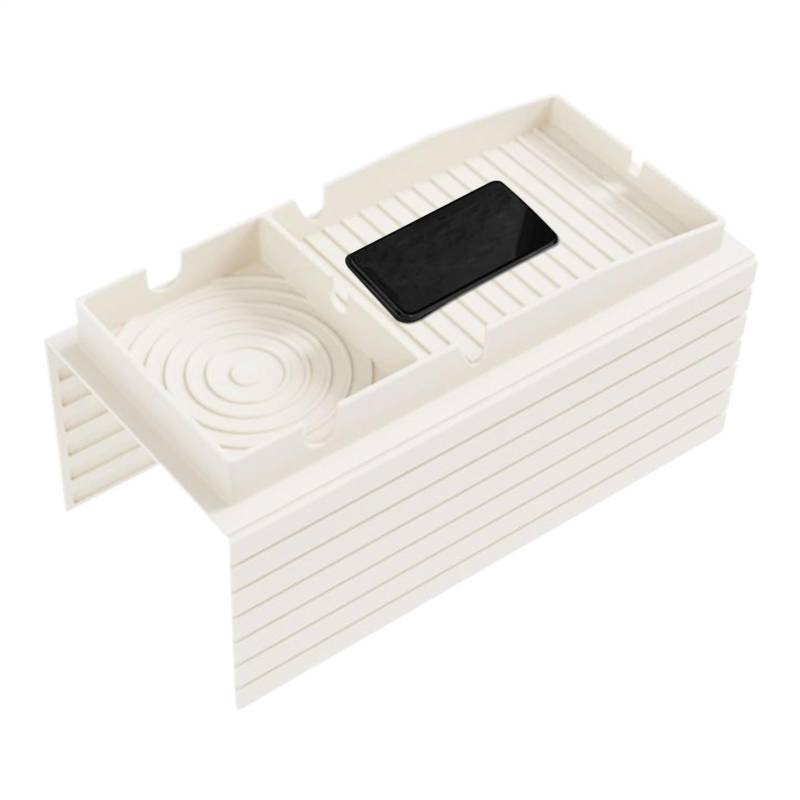Oseczmut Armaturenbrett für Sofa mit Becherhalter, abnehmbarer Tablet-Clip für Armlehne und Sofa, Organizer aus Silikon mit Fernbedienungsfach – Wohnzimmer, Schlafzimmer, Auto, Outdoor, von Oseczmut