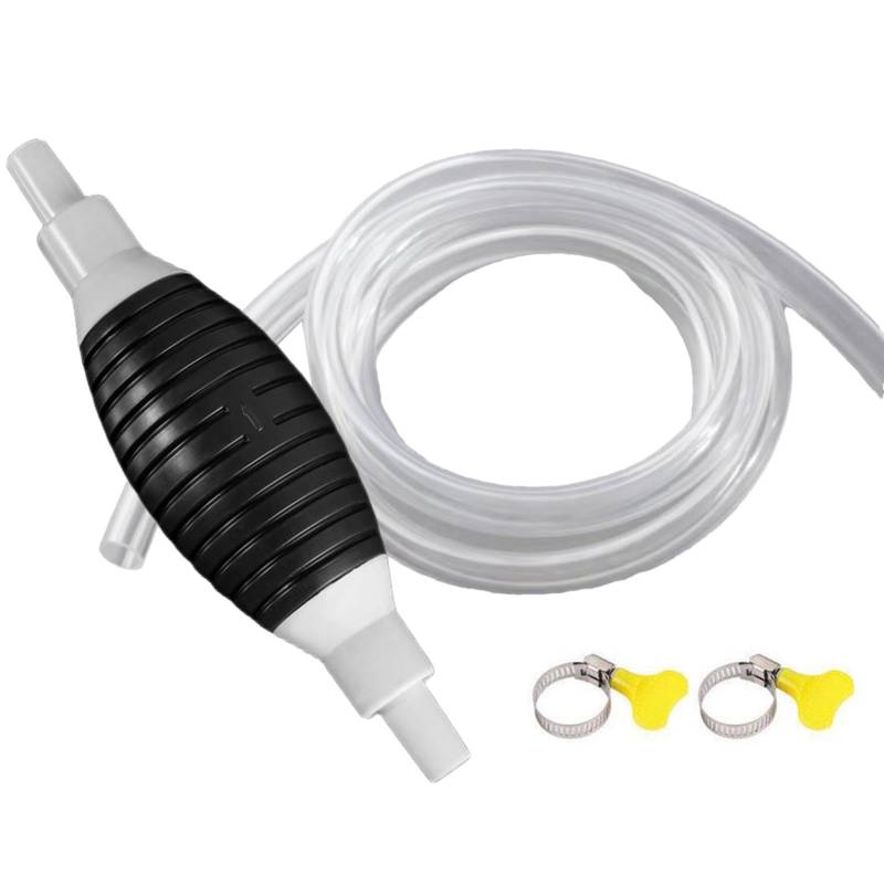 Oseczmut Handpumpe mit flüssigem Saugnapf, Handpumpe mit Siphon, Siphonpumpe mit flüssigem Saugnapf, multifunktionale Siphonpumpe für Trimmer, Rasenmäher und Heckenschere von Oseczmut