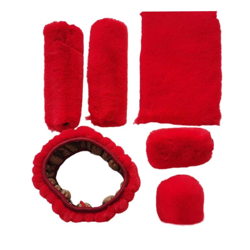 Oshhni 6 Teiliges Set mit Generischen Plüsch Lenkradbezügen für Damen Und Herren, von Oshhni