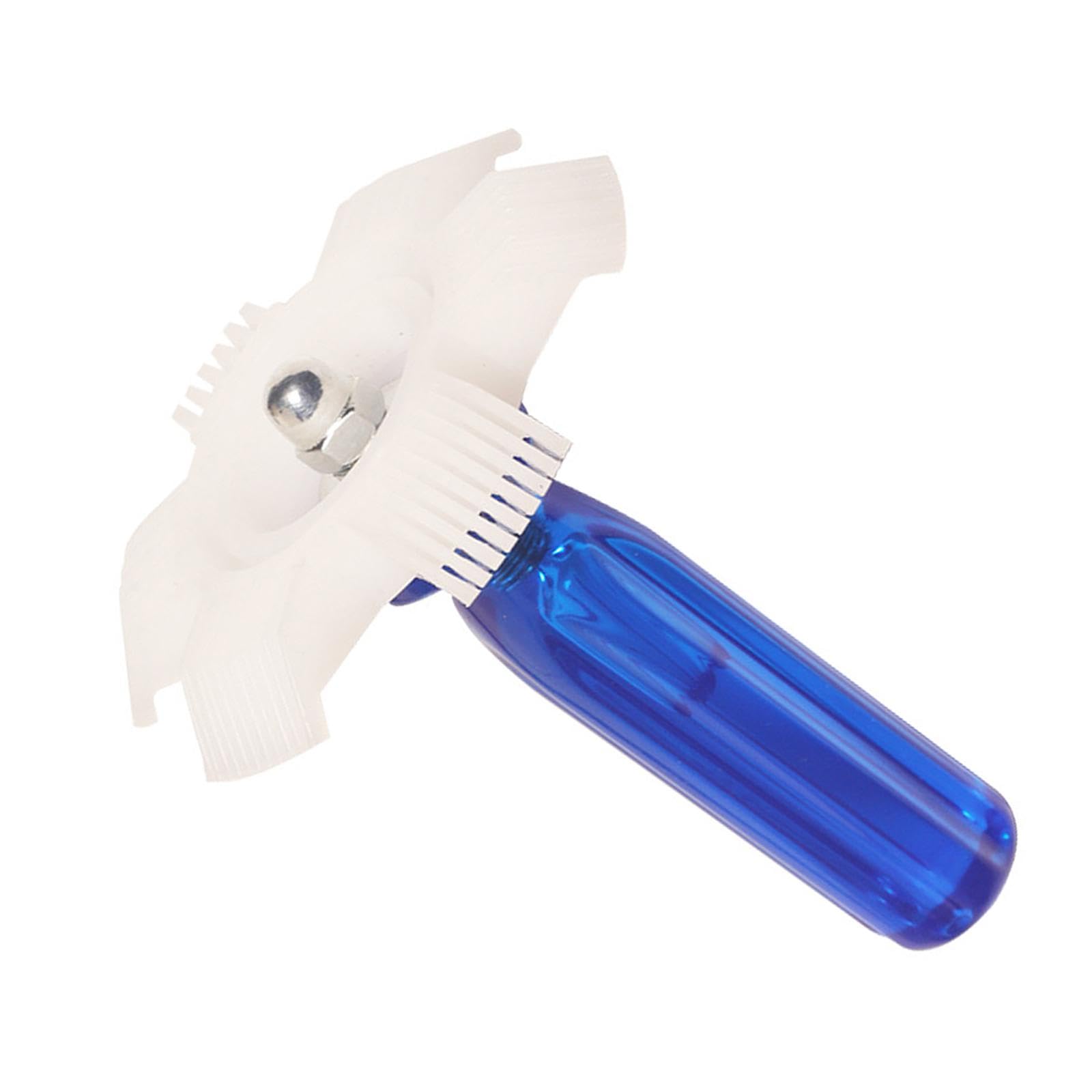 Oshhni Air Conditioner Fin Comb Radiator Cleaner Cleaning Brush 4.3x3.3inch Accessories Lightweight Contoured Handle A/C Repair Tool, Blau Oshhni Air Conditioner Fin Comb Radiator Cleaner Cleaning Brush 4.3x3.3inch Accessories Lightweight Contoured Handle A/C Repair Tool, Blau von Oshhni