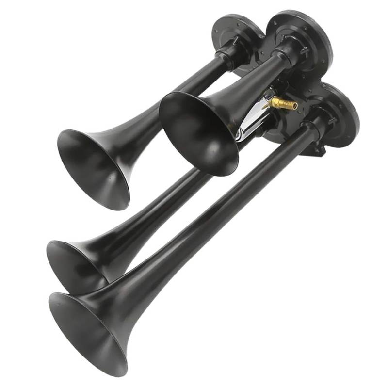 Oshhni Boot DC 12V/24 V 4 Trumpet Zug Luftkit 150db Zinklegierung von Oshhni