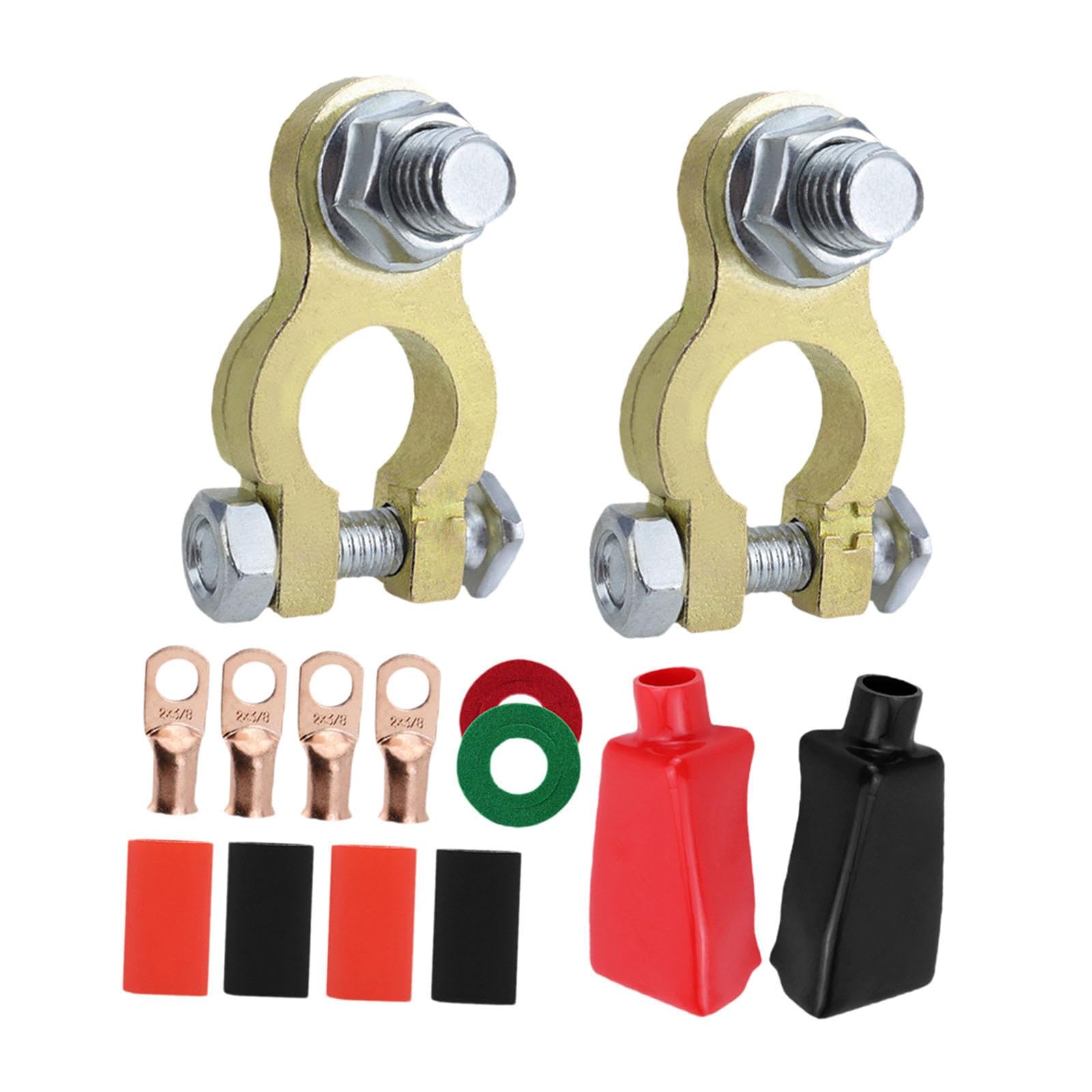 Oshhni Generisches Terminal Connector Set Zubehör Einfach zu installierende, robuste Ersatz-Terminalklemmen für Autoboote, Ohne Bürste von Oshhni