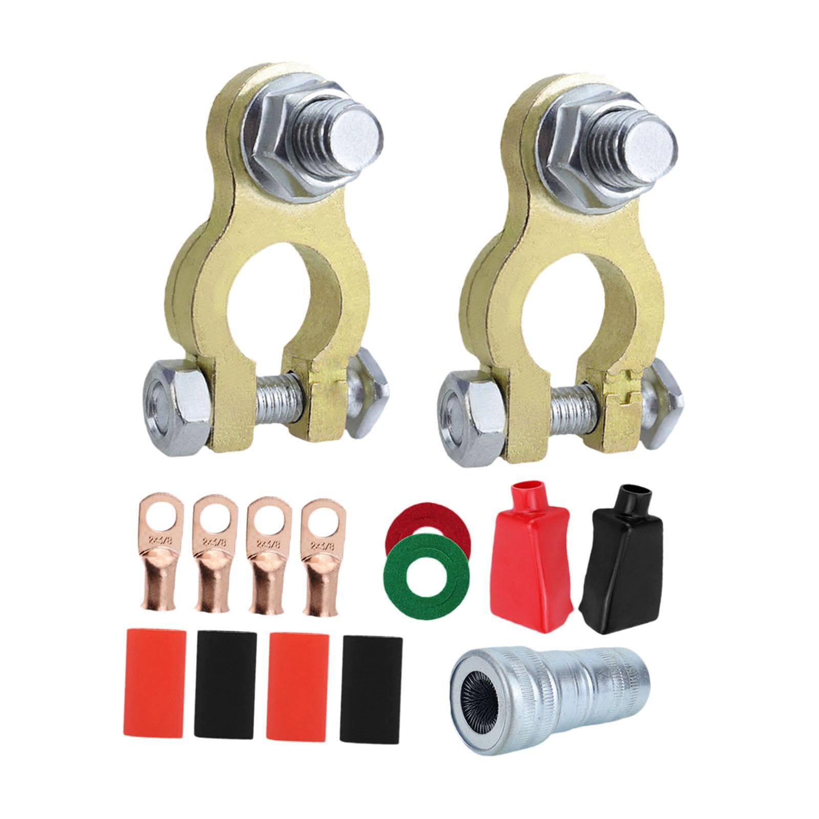 Oshhni Generisches Terminal Connector Set Zubehör Einfach zu installierende, robuste Ersatz-Terminalklemmen für Autoboote, mit Pinsel von Oshhni