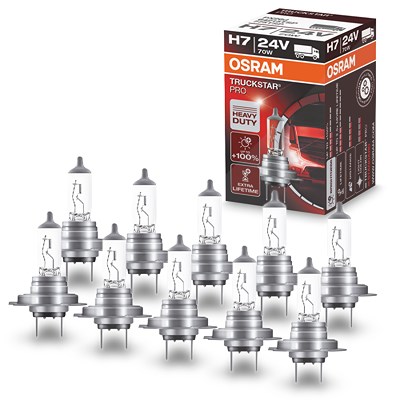 Osram 10x H7 TRUCKSTAR® PRO (Next Gen) Glühlampe Faltschachtel [Hersteller-Nr. 64215TSP] von Osram