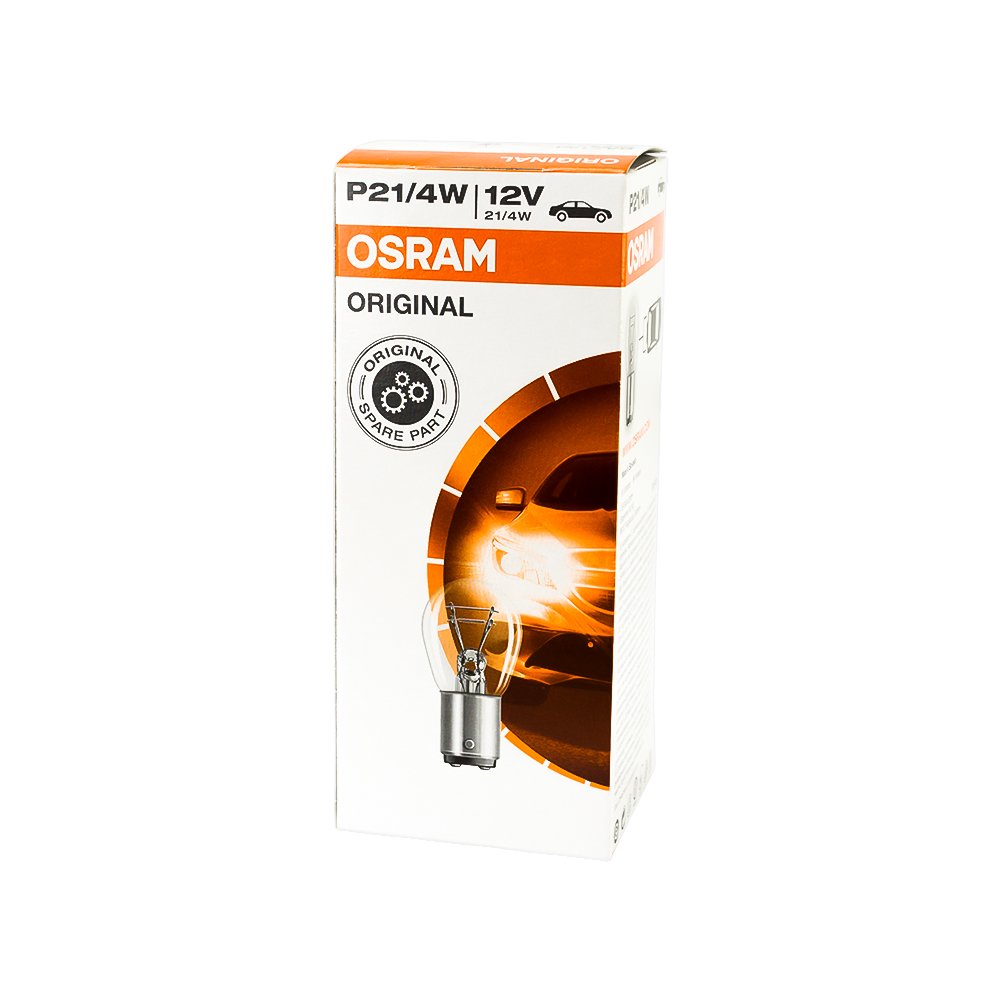 10x OSRAM GLÜHBIRNEN 12V 21/4W BAZ15d NEBELSCHLUSSLICHT BREMSLICHT RÜCKLICHT von Osram