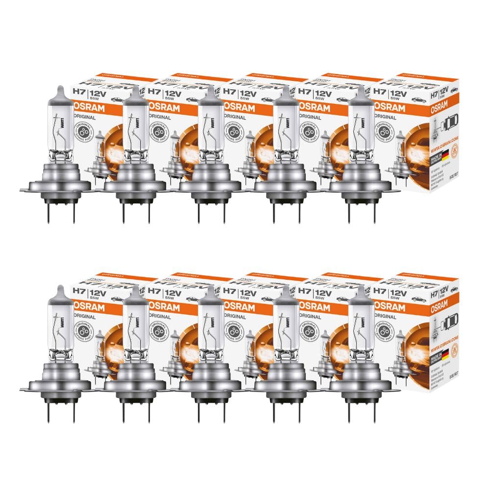 Osram 10x Glühbirne Original H7 12v 55w Px26d Fernscheinwerfer von Osram