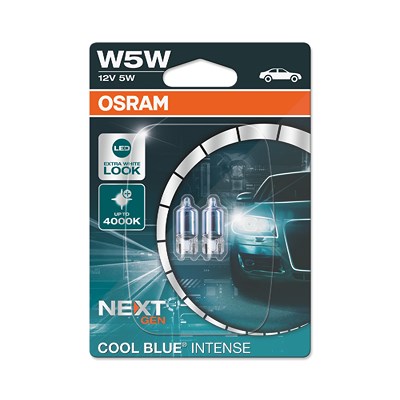 Osram 5W5 COOL BLUE® INTENSE Glühlampe (Next Gen) Doppelblister [Hersteller-Nr. 2825CBN-02B] von Osram