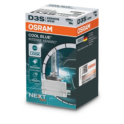 Osram D3S XENARC® COOL BLUE® INTENSE (NEXT GEN) 1er Faltschachtel [Hersteller-Nr. 66340CBN] für Alfa Romeo, Audi, Chevrolet, Chrysler, Dodge, Ford, Fo von Osram
