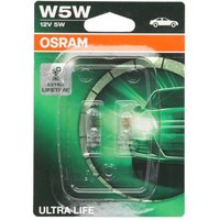 Glühlampe Sekundär OSRAM W5W Ultra Life 12V/5W, 2 Stück Glühlampe Sekundär OSRAM W5W Ultra Life 12V/5W, 2 Stück von Osram