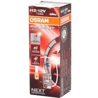 Glühlampe Halogen OSRAM H3 Night Breaker Laser 12V, 55W von Osram