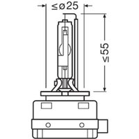 Glühlampe, Fernscheinwerfer XENARC® NIGHT BREAKER® LASER OSRAM 66340XNN von Osram