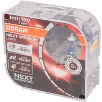 Glühlampe Halogen OSRAM H11 Night Breaker Laser 12V/55W, 2 Stück von Osram