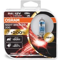 Glühlampe Halogen OSRAM H4 Night Breaker 200 12V/60/55W, 2 Stück von Osram