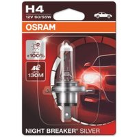 Glühlampe Halogen OSRAM H4 Night Breaker Silver 12V, 60/55W von Osram