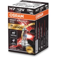 Glühlampe Halogen OSRAM H7 Night Breaker 200 12V, 55W, 1 Stück von Osram