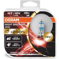 Glühlampe Halogen OSRAM H7 Night Breaker 200 12V/55W, 2 Stück von Osram