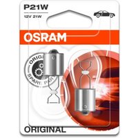 Glühlampe Sekundär OSRAM P21W Standard 12V/21W, 2 Stück von Osram